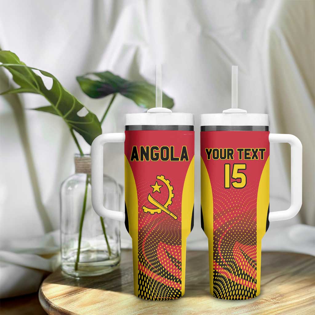 Afro Basketball Custom Angola Tumbler With Handle Go Champions - African Pride