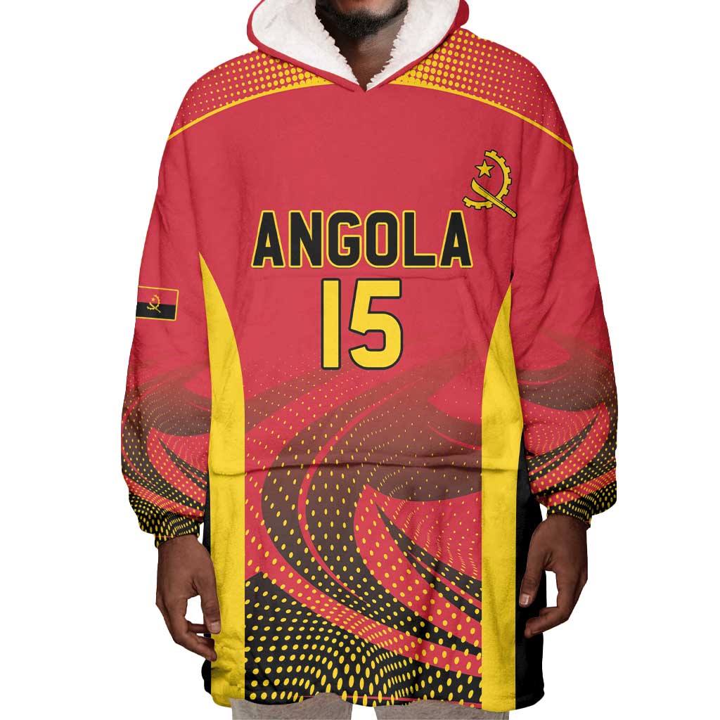 Afro Basketball Custom Angola Wearable Blanket Hoodie Go Champions - African Pride