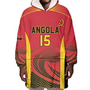 Afro Basketball Custom Angola Wearable Blanket Hoodie Go Champions - African Pride