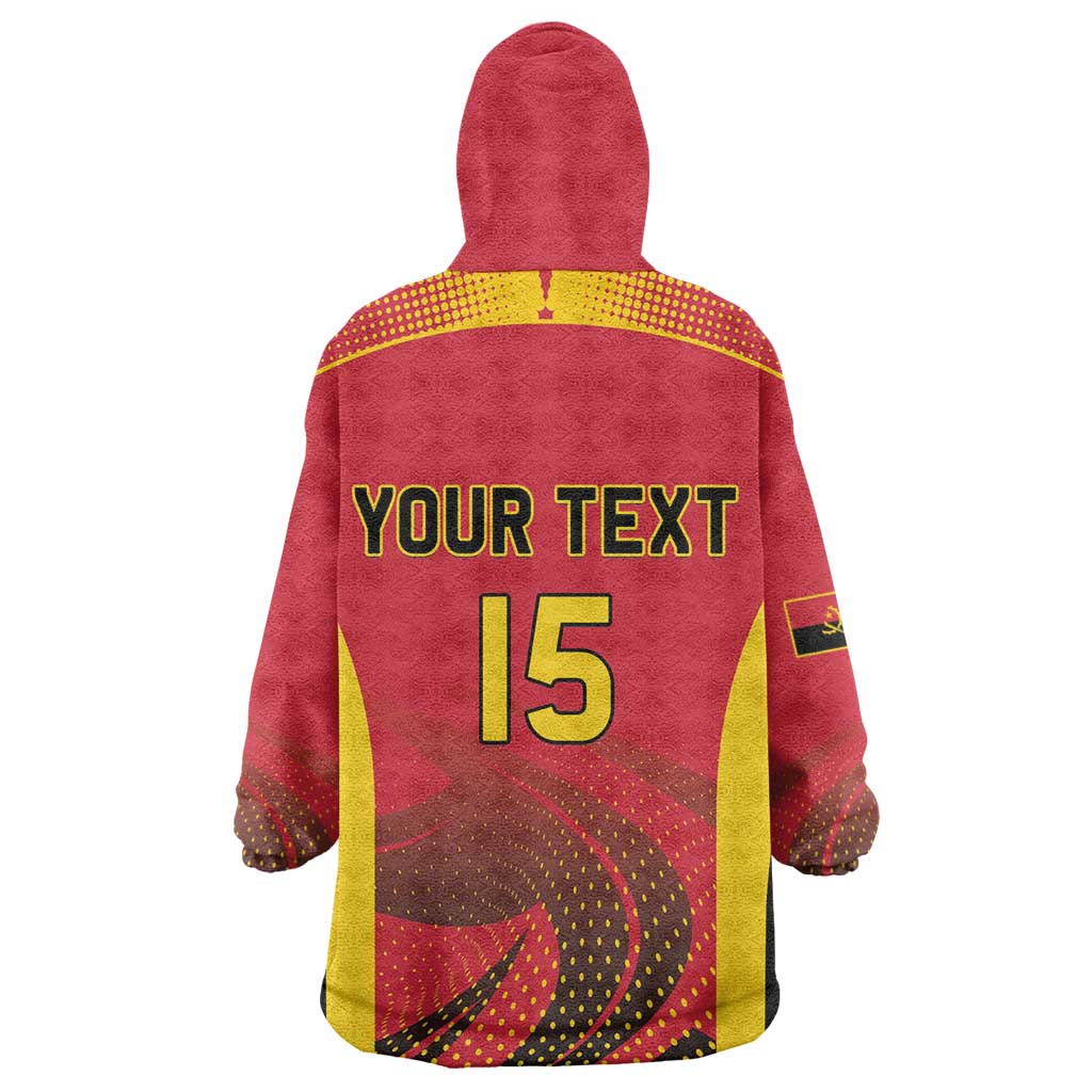 Afro Basketball Custom Angola Wearable Blanket Hoodie Go Champions - African Pride