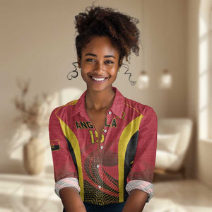 Afro Basketball Custom Angola Women Casual Shirt Go Champions - African Pride
