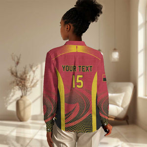 Afro Basketball Custom Angola Women Casual Shirt Go Champions - African Pride