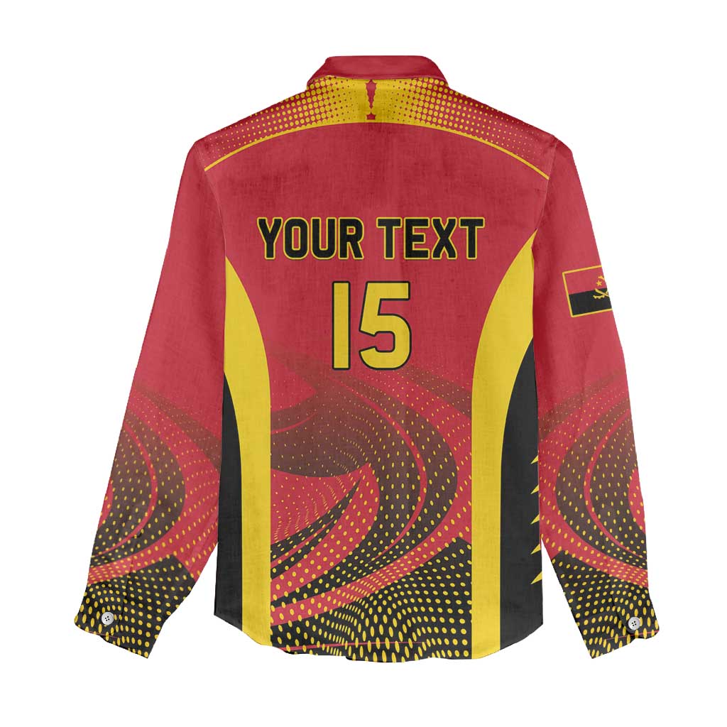 Afro Basketball Custom Angola Women Casual Shirt Go Champions - African Pride