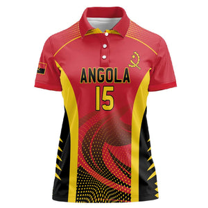 Afro Basketball Custom Angola Women Polo Shirt Go Champions - African Pride