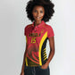 Afro Basketball Custom Angola Women Polo Shirt Go Champions - African Pride
