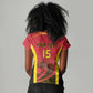 Afro Basketball Custom Angola Women V-Neck T-Shirt Go Champions - African Pride