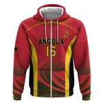 Afro Basketball Custom Angola Zip Hoodie Go Champions - African Pride