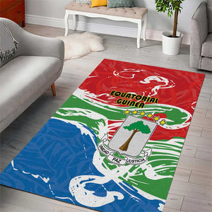 Equatorial Guinea Area Rug Happy Independence Day - African Pride