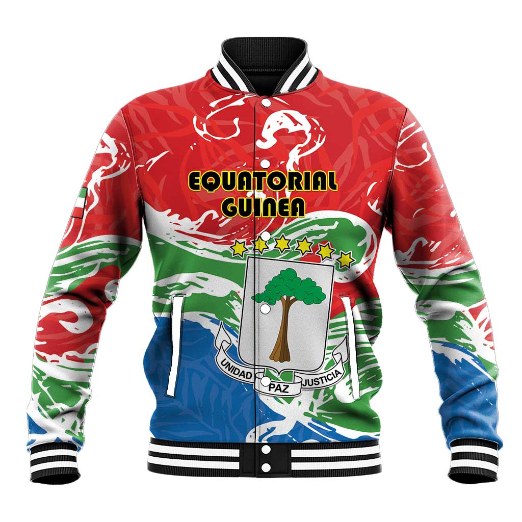 Equatorial Guinea Personalized Baseball Jacket Happy Independence Day - African Pride