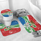 Equatorial Guinea Independence Day Bathroom Set Coat Of Arms With Map