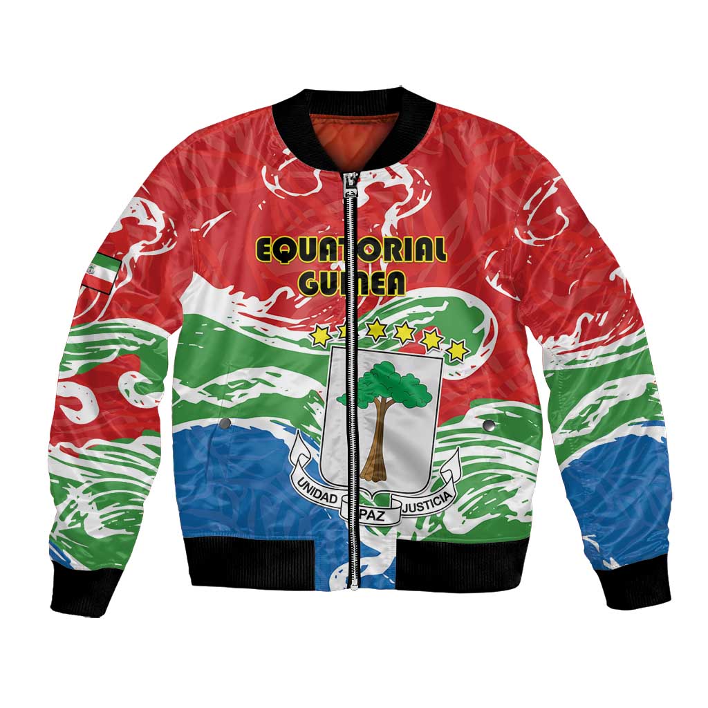 Equatorial Guinea Personalized Bomber Jacket Happy Independence Day - African Pride