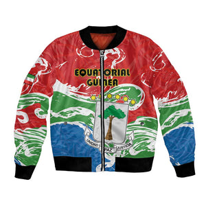 Equatorial Guinea Personalized Bomber Jacket Happy Independence Day - African Pride