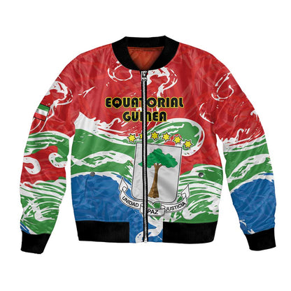 Equatorial Guinea Personalized Bomber Jacket Happy Independence Day - African Pride