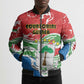 Personalized Equatorial Guinea Independence Day Bomber Puffer Jacket Coat Of Arms With Map