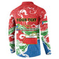Personalized Equatorial Guinea Independence Day Button Sweatshirt Coat Of Arms With Map