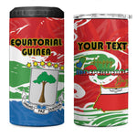 Equatorial Guinea Personalized 4 in 1 Can Cooler Tumbler Happy Independence Day - African Pride