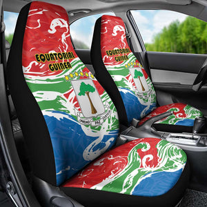 Equatorial Guinea Car Seat Cover Happy Independence Day - African Pride