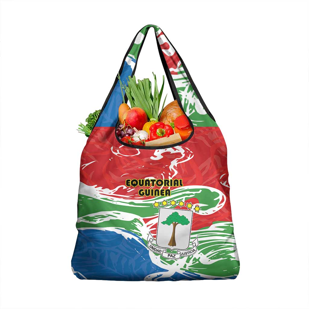 Equatorial Guinea Grocery Bag Happy Independence Day - African Pride