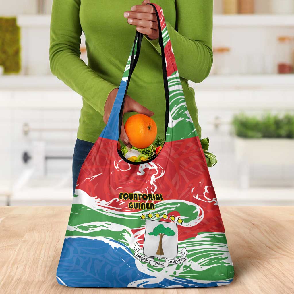 Equatorial Guinea Grocery Bag Happy Independence Day - African Pride