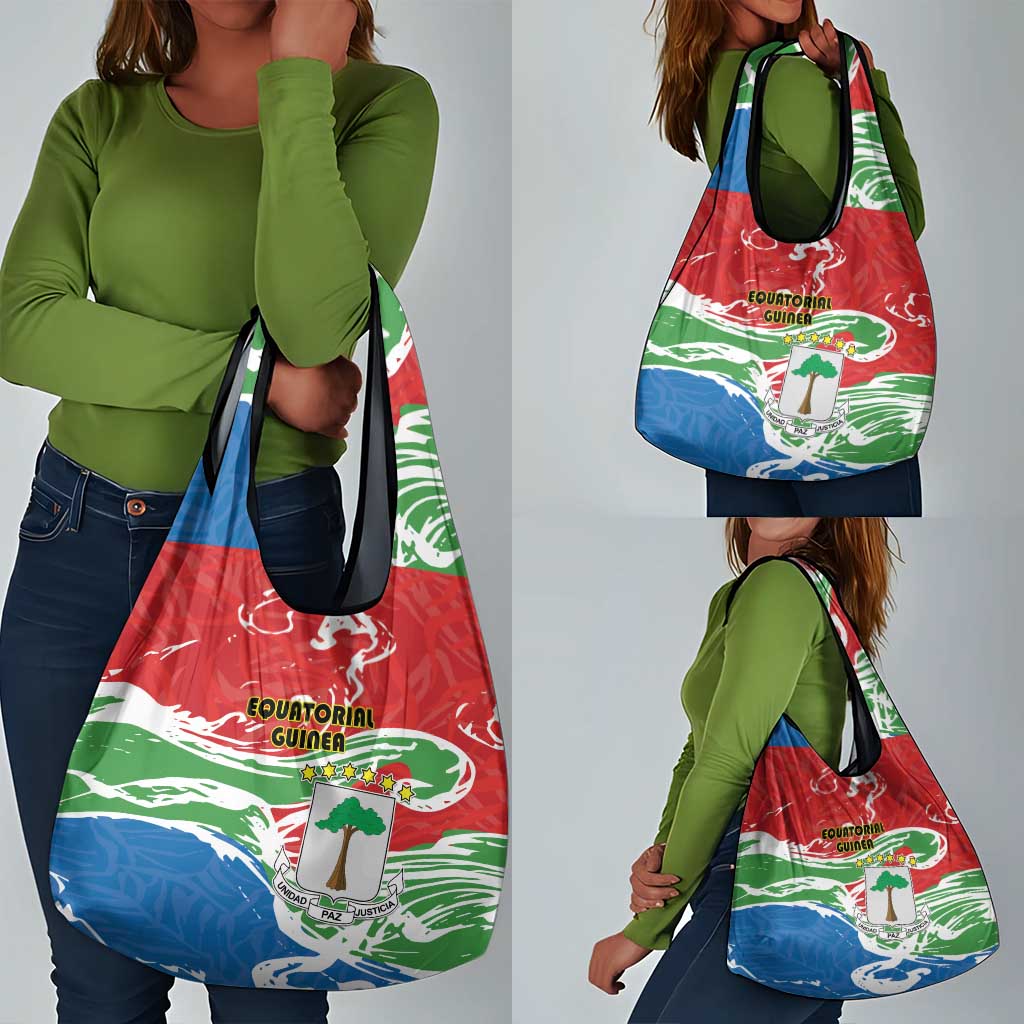 Equatorial Guinea Grocery Bag Happy Independence Day - African Pride