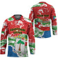 Personalized Equatorial Guinea Independence Day Hockey Jersey Coat Of Arms With Map