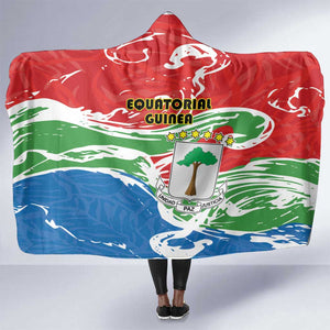 Equatorial Guinea Hooded Blanket Happy Independence Day - African Pride