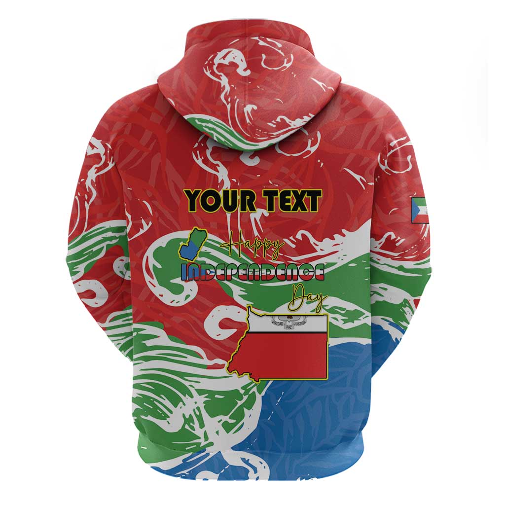 Equatorial Guinea Personalized Hoodie Happy Independence Day - African Pride