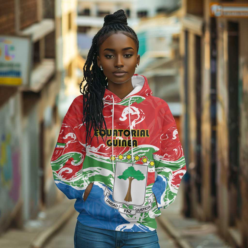 Equatorial Guinea Personalized Hoodie Happy Independence Day - African Pride