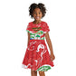 Equatorial Guinea Personalized Kid Short Sleeve Dress Happy Independence Day - African Pride
