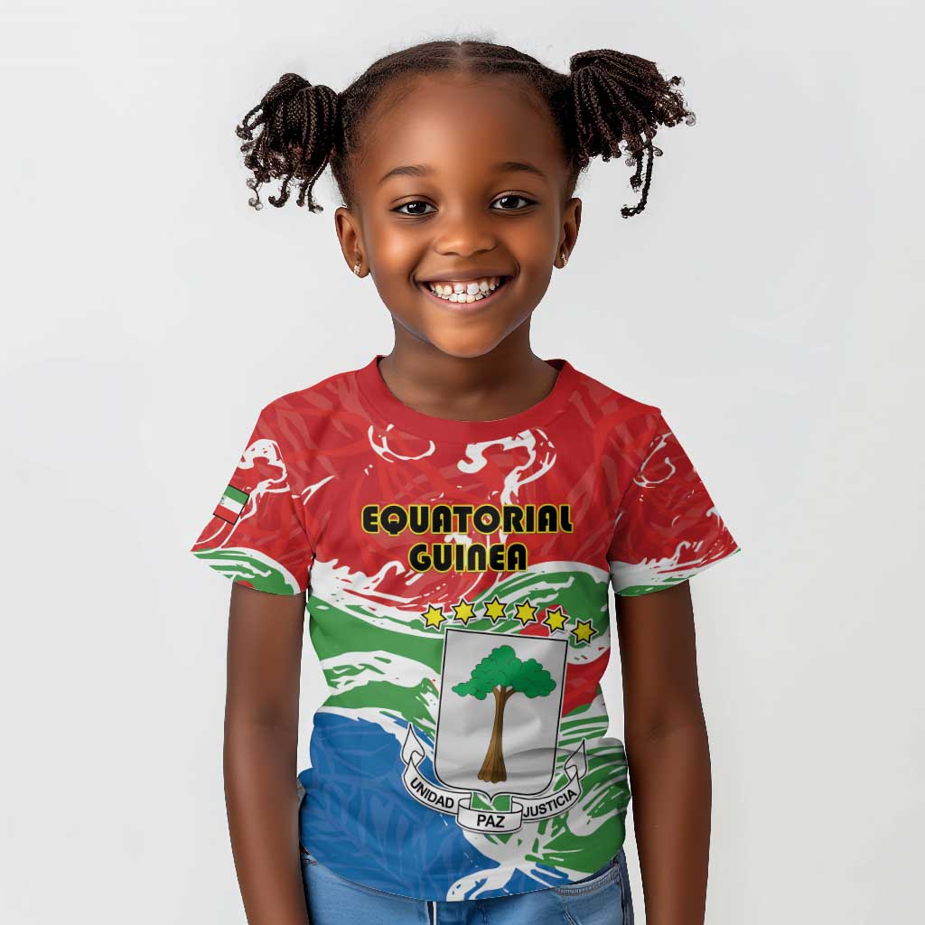 Equatorial Guinea Personalized Kid T shirt Happy Independence Day - African Pride