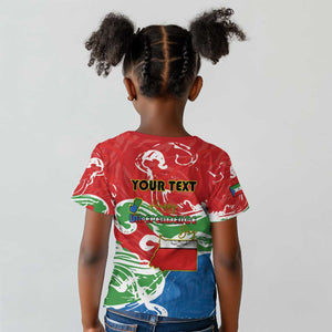 Equatorial Guinea Personalized Kid T shirt Happy Independence Day - African Pride