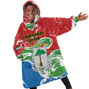 Equatorial Guinea Personalized Kid Wearable Blanket Hoodie Happy Independence Day - African Pride