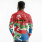 Equatorial Guinea Personalized Long Sleeve Polo Shirt Happy Independence Day - African Pride