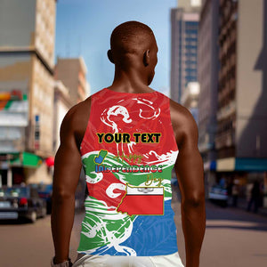 Equatorial Guinea Personalized Men Tank Top Happy Independence Day - African Pride