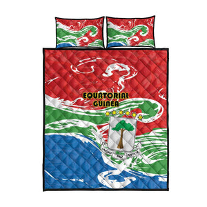 Equatorial Guinea Quilt Bed Set Happy Independence Day - African Pride