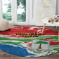 Equatorial Guinea Round Carpet Happy Independence Day - African Pride