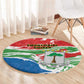 Equatorial Guinea Round Carpet Happy Independence Day - African Pride