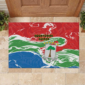 Equatorial Guinea Rubber Doormat Happy Independence Day - African Pride
