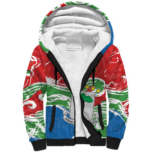 Equatorial Guinea Personalized Sherpa Hoodie Happy Independence Day - African Pride