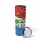 Equatorial Guinea Personalized Skinny Tumbler Happy Independence Day - African Pride