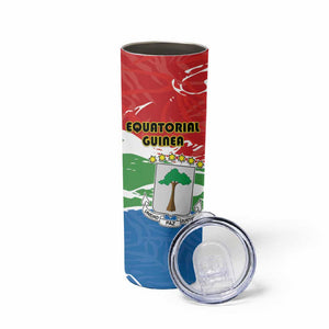 Equatorial Guinea Personalized Skinny Tumbler Happy Independence Day - African Pride