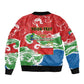 Equatorial Guinea Personalized Sleeve Zip Bomber Jacket Happy Independence Day - African Pride