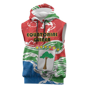 Equatorial Guinea Personalized Sleeveless Hoodie Happy Independence Day - African Pride