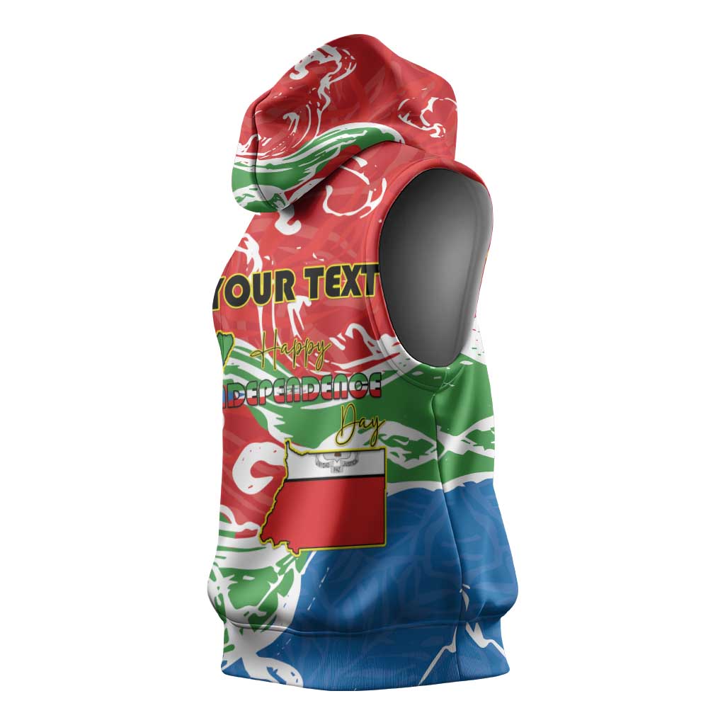 Equatorial Guinea Personalized Sleeveless Hoodie Happy Independence Day - African Pride