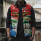 Personalized Equatorial Guinea Independence Day Sleeveless Puffer Jacket Coat Of Arms With Map