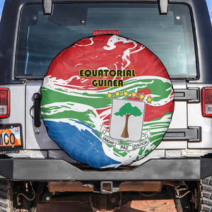 Equatorial Guinea Spare Tire Cover Happy Independence Day - African Pride