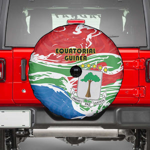 Equatorial Guinea Spare Tire Cover Happy Independence Day - African Pride