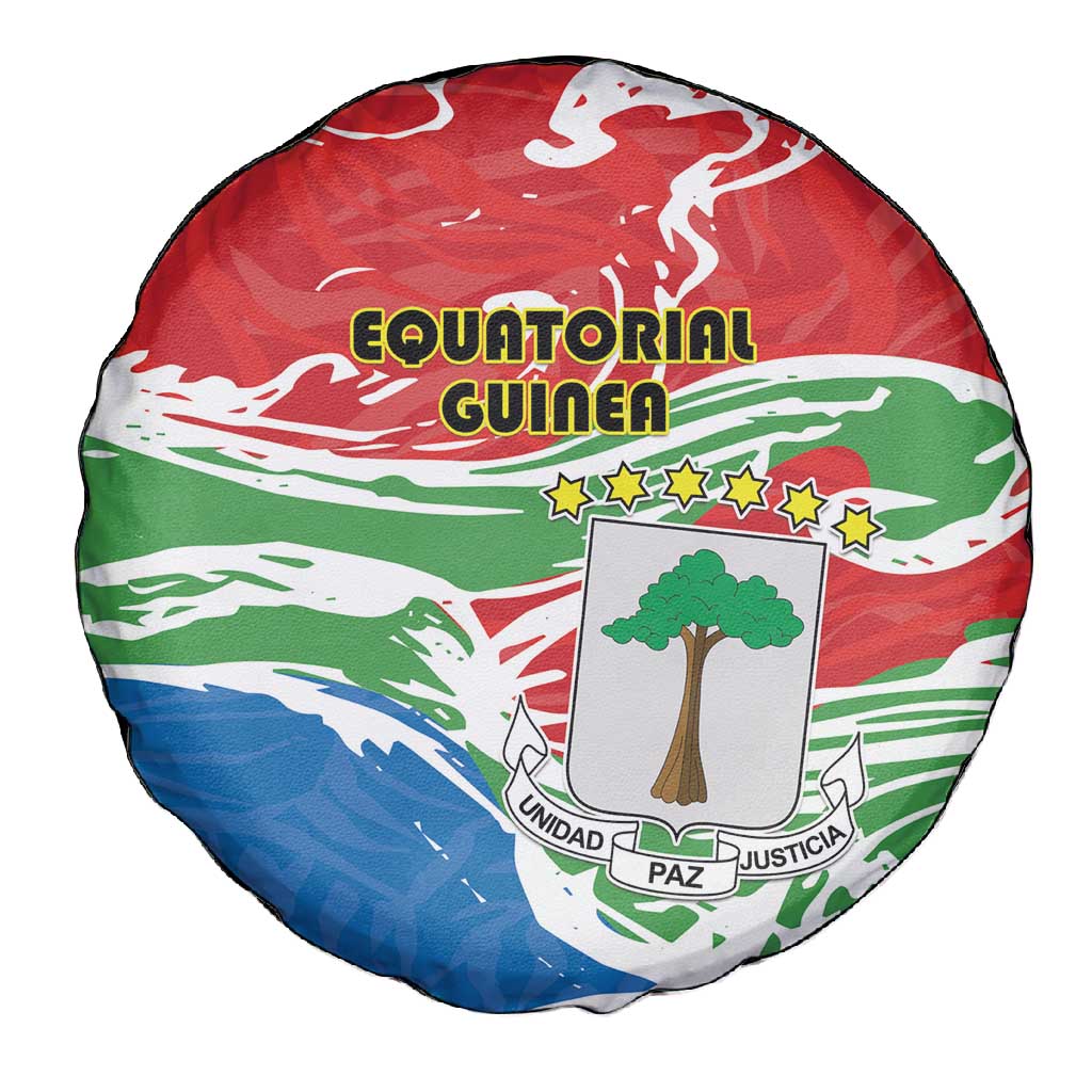 Equatorial Guinea Spare Tire Cover Happy Independence Day - African Pride