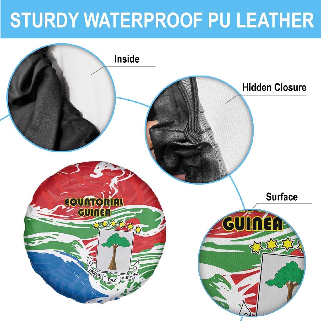 Equatorial Guinea Spare Tire Cover Happy Independence Day - African Pride