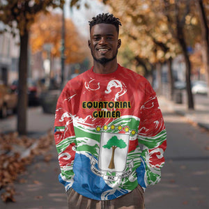 Equatorial Guinea Personalized Sweatshirt Happy Independence Day - African Pride
